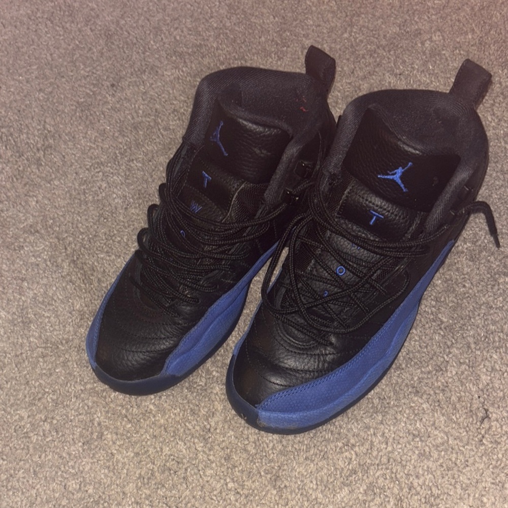 Jordan Black and Blue Sneakers with Iconic Design